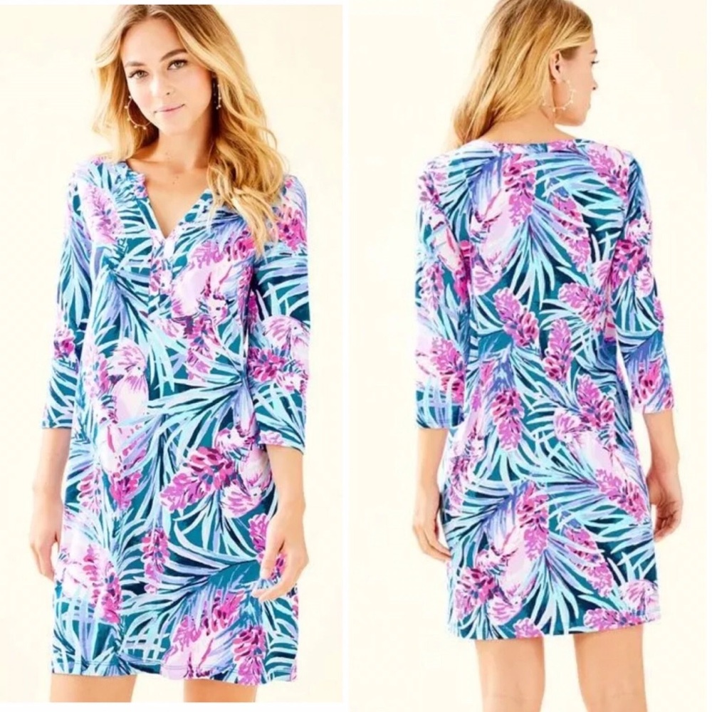 Lilly Pulitzer Mr Peacock blue tweethearts Daphne dress